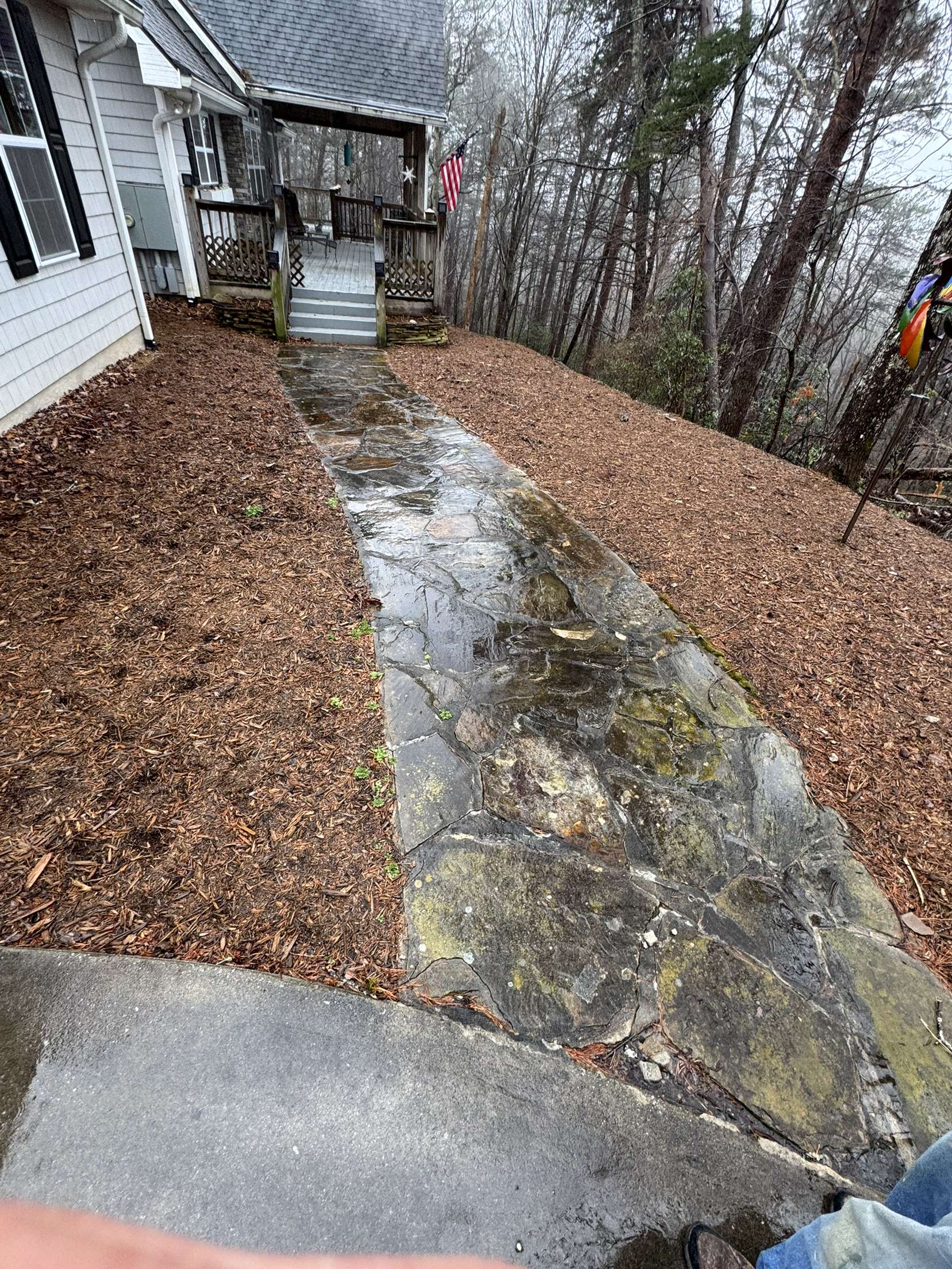 Dirty Stone Walkway
